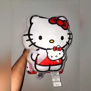 Hello Kitty Shaped Pillow & Throw Set
